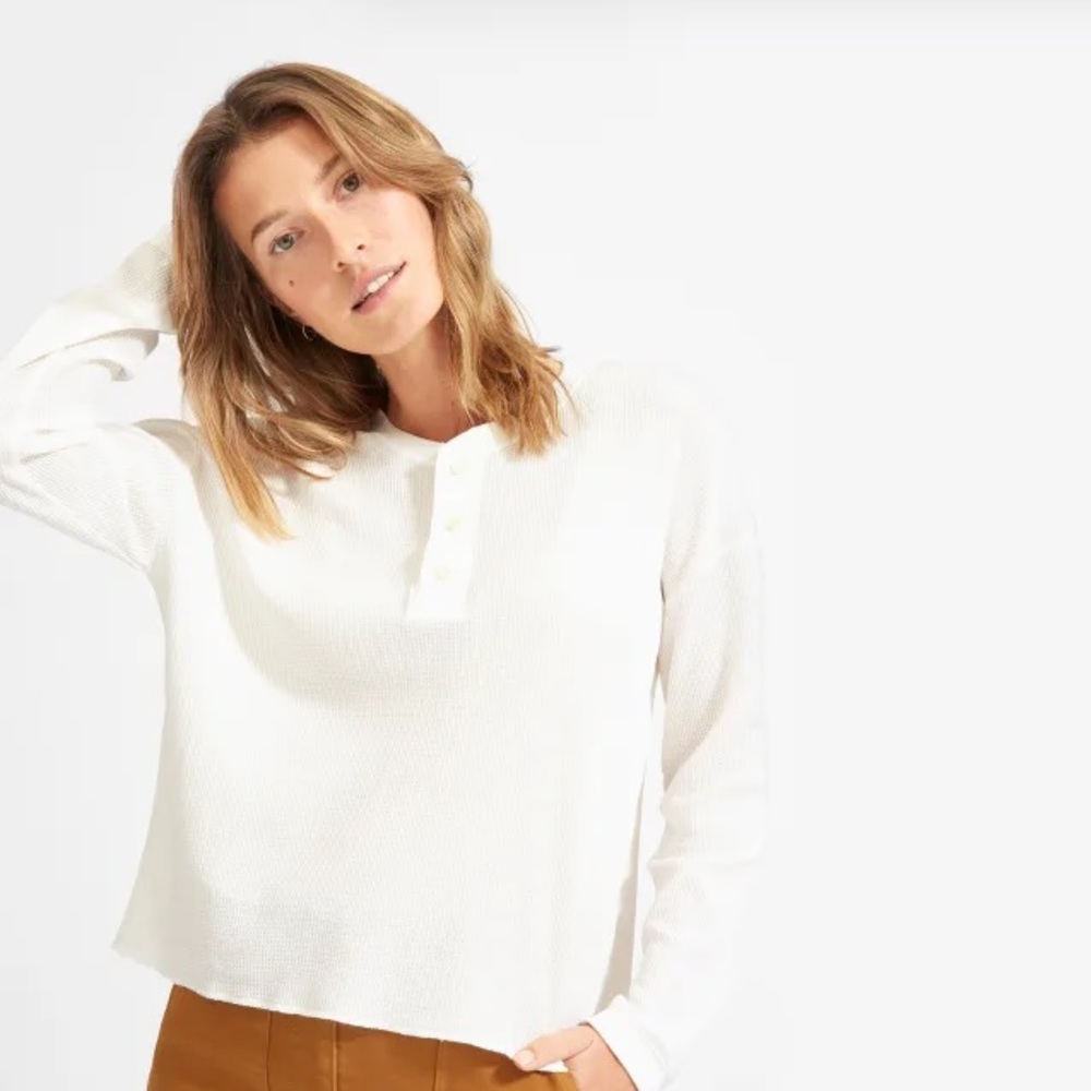 NWOT Everlane Waffle Henley